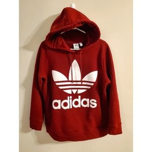 Large- Women's Adidas Hoodie- Burgundy